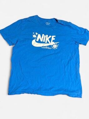 Nike Light Blue Tee with White Logo